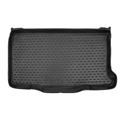 Tapis De Coffre Caoutchouc Premium Compatible Avec Fiat 500 depuis 2007, Protection pour Le Transport des Bagages, Bord Haut, Antidérapant, Inodore