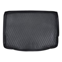 Tapis De Coffre Caoutchouc Premium Compatible Avec Ford Focus 3 5P. Berlina 2010-2018, Protection pour Le Transport des Bagages, Bord Haut, Antidérapant, Inodore