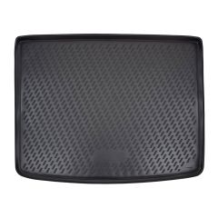 Tapis De Coffre Caoutchouc Premium Compatible Avec Fiat 500X depuis 2014, Protection pour Le Transport des Bagages, Bord Haut, Antidérapant, Inodore