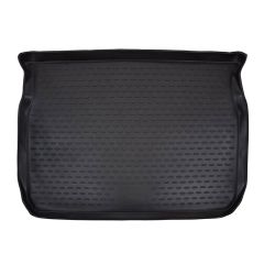 Tapis De Coffre Caoutchouc Premium Compatible Avec Peugeot 208 5P. Berlina 2012-2019, Protection pour Le Transport des Bagages, Bord Haut, Antidérapant, Inodore