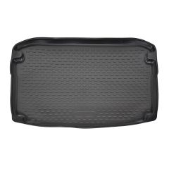 Tapis De Coffre Caoutchouc Premium Compatible Avec Skoda Karoq depuis 2017, Protection pour Le Transport des Bagages, Bord Haut, Antidérapant, Inodore