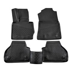 Tapis De Sol En Caoutchouc 3D Exclusive Compatible Avec Bmw X4 F26 2014-2018, Système de Fixation, Bord Haut, Noir, Antidérapant, Toutes Saisons