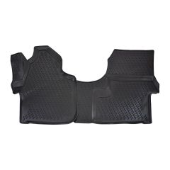 Tapis De Sol En Caoutchouc 3D Exclusive Compatible Avec Mercedes Sprinter W906 2006-2018, Système de Fixation, Bord Haut, Noir, Antidérapant, Toutes Saisons