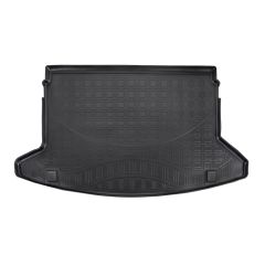 Tapis De Coffre En Caoutchouc TPE Toutes Saisons Pour Kia Cee'D 5P. Berlina depuis 2018, Bord Haut, Noir, Antidérapant, Toutes Saisons, Adapté Animaux de Compagnie