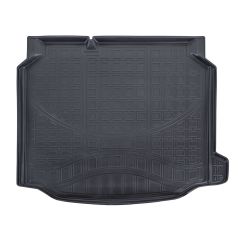 Tapis De Coffre En Caoutchouc TPE Toutes Saisons Pour Seat Leon 3 5P. Berlina 2012-2020, Bord Haut, Noir, Antidérapant, Toutes Saisons, Adapté Animaux de Compagnie