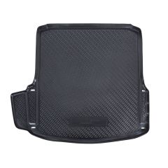 Tapis De Coffre En Caoutchouc TPE Toutes Saisons Pour Skoda Octavia 2 5P. Berlina 2004-2013, Bord Haut, Noir, Antidérapant, Toutes Saisons, Adapté Animaux de Compagnie