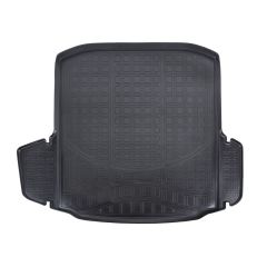 Tapis De Coffre En Caoutchouc TPE Toutes Saisons Pour Skoda Octavia 3 5P. Berlina 2013-2019, Bord Haut, Noir, Antidérapant, Toutes Saisons, Adapté Animaux de Compagnie