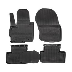 Tapis De Sol En Caoutchouc TPE Toutes Saisones Pour Citroen C4 Aircross 2012-2017, Système de Fixation, Bord Haut, Noir, Antidérapant, Toutes Saisons