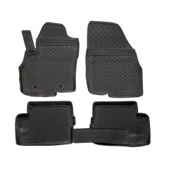 Tapis De Sol En Caoutchouc TPE Toutes Saisones Pour Fiat Grande Punto 2005-2018, Système de Fixation, Bord Haut, Noir, Antidérapant, Toutes Saisons