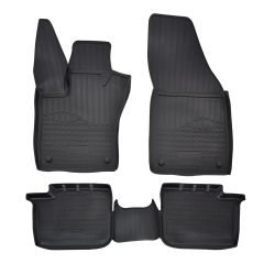 Tapis De Sol En Caoutchouc TPE Toutes Saisones Pour Fiat Tipo depuis 2015, Système de Fixation, Bord Haut, Noir, Antidérapant, Toutes Saisons