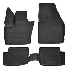 Tapis De Sol En Caoutchouc TPE Toutes Saisones Pour Jeep Renegade depuis 2014, Système de Fixation, Bord Haut, Noir, Antidérapant, Toutes Saisons