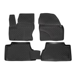 Tapis De Sol En Caoutchouc TPE Toutes Saisones Pour Ford Grand C-Max 2010-2019, Système de Fixation, Bord Haut, Noir, Antidérapant, Toutes Saisons