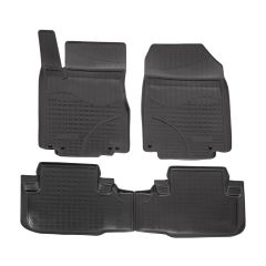 Tapis De Sol En Caoutchouc TPE Toutes Saisones Pour Honda CR-V 2012-2016, Système de Fixation, Bord Haut, Noir, Antidérapant, Toutes Saisons