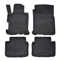 Tapis De Sol En Caoutchouc TPE Toutes Saisones Pour Honda Accord 2013-2018, Système de Fixation, Bord Haut, Noir, Antidérapant, Toutes Saisons