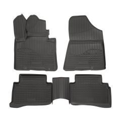 Tapis De Sol En Caoutchouc TPE Toutes Saisones Pour Kia Sportage QL, QLE 2016-2021, Système de Fixation, Bord Haut, Noir, Antidérapant, Toutes Saisons