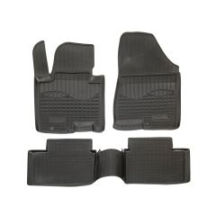 Tapis De Sol En Caoutchouc TPE Toutes Saisones Pour Kia Cee'D / Pro Cee'D 2012-2018, Système de Fixation, Bord Haut, Noir, Antidérapant, Toutes Saisons