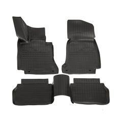 Tapis De Sol En Caoutchouc TPE Toutes Saisones Pour Mercedes E-Klasse W213 / S213 2016-2023, Système de Fixation, Bord Haut, Noir, Antidérapant, Toutes Saisons