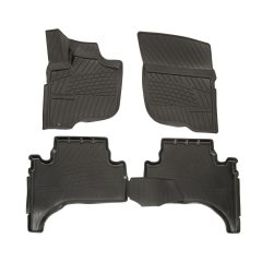 Tapis De Sol En Caoutchouc TPE Toutes Saisones Pour Mitsubishi L-200 2006-2015, Système de Fixation, Bord Haut, Noir, Antidérapant, Toutes Saisons