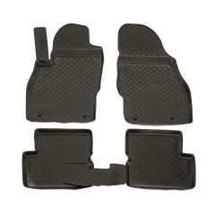 Tapis De Sol En Caoutchouc TPE Toutes Saisones Pour Opel Corsa D / E 2006-2019, Système de Fixation, Bord Haut, Noir, Antidérapant, Toutes Saisons