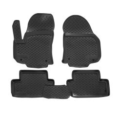 Tapis De Sol En Caoutchouc TPE Toutes Saisones Pour Opel Zafira B 2005-2010, Système de Fixation, Bord Haut, Noir, Antidérapant, Toutes Saisons