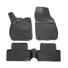 Tapis De Sol En Caoutchouc TPE Toutes Saisones Pour Opel Zafira C Tourer 2011-2019, Système de Fixation, Bord Haut, Noir, Antidérapant, Toutes Saisons