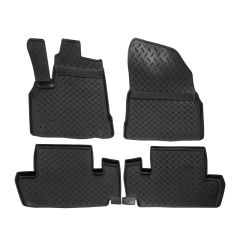 Tapis De Sol En Caoutchouc TPE Toutes Saisones Pour Peugeot 3008 2009-2016, Système de Fixation, Bord Haut, Noir, Antidérapant, Toutes Saisons