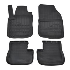 Tapis De Sol En Caoutchouc TPE Toutes Saisones Pour Peugeot 208 2012-2019, Système de Fixation, Bord Haut, Noir, Antidérapant, Toutes Saisons