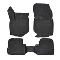 Tapis De Sol En Caoutchouc TPE Toutes Saisones Pour Peugeot 208 depuis 2019, Système de Fixation, Bord Haut, Noir, Antidérapant, Toutes Saisons