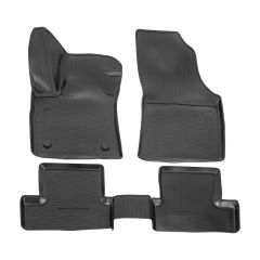 Tapis De Sol En Caoutchouc TPE Toutes Saisones Pour Renault Megane 4 depuis 2016, Système de Fixation, Bord Haut, Noir, Antidérapant, Toutes Saisons