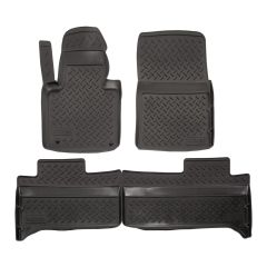 Tapis De Sol En Caoutchouc TPE Toutes Saisones Pour Land Rover Range Rover 2002-2012, Système de Fixation, Bord Haut, Noir, Antidérapant, Toutes Saisons