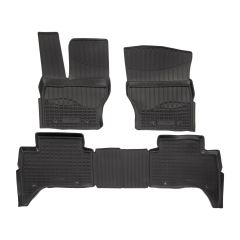 Tapis De Sol En Caoutchouc TPE Toutes Saisones Pour Land Rover Range Rover Sport depuis 2013, Système de Fixation, Bord Haut, Noir, Antidérapant, Toutes Saisons