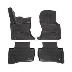 Tapis De Sol En Caoutchouc TPE Toutes Saisones Pour Land Rover Range Rover Velar depuis 2017, Système de Fixation, Bord Haut, Noir, Antidérapant, Toutes Saisons