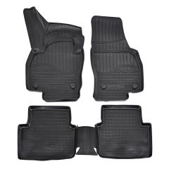 Tapis De Sol En Caoutchouc TPE Toutes Saisones Pour Skoda Scala depuis 2019, Système de Fixation, Bord Haut, Noir, Antidérapant, Toutes Saisons