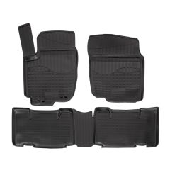 Tapis De Sol En Caoutchouc TPE Toutes Saisones Pour Toyota Rav4 4 2012-2018, Système de Fixation, Bord Haut, Noir, Antidérapant, Toutes Saisons