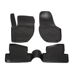 Tapis De Sol En Caoutchouc TPE Toutes Saisones Pour Volvo V40 Cross Country 2012-2019, Système de Fixation, Bord Haut, Noir, Antidérapant, Toutes Saisons