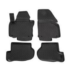 Tapis De Sol En Caoutchouc TPE Toutes Saisones Pour Volkswagen Golf 5 V, 6 2003-2013, Système de Fixation, Bord Haut, Noir, Antidérapant, Toutes Saisons