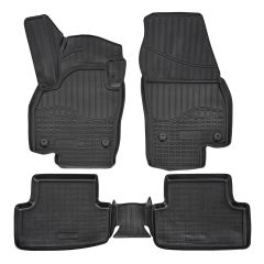 Tapis De Sol En Caoutchouc TPE Toutes Saisones Pour Volkswagen T-Cross depuis 2018, Système de Fixation, Bord Haut, Noir, Antidérapant, Toutes Saisons