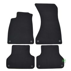 Tapis de sol de qualité supérieure pour Audi A4 B9 depuis 2016, Ajustement précis, Base Antidérapante, Renforcée Dans la Zone de la Pédale