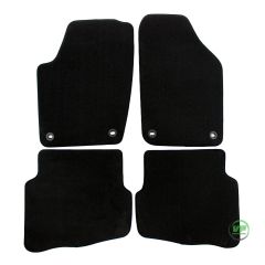 Tapis de sol de qualité supérieure pour Volkswagen Polo 9N 9N3 2002-2008, Ajustement précis, Base Antidérapante, Renforcée Dans la Zone de la Pédale