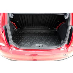 Tapis De Coffre Caoutchouc Premium Compatible Avec Fiat 500 depuis 2007, Protection pour Le Transport, Bord Haut, Antidérapant, Inodore, Toutes Saisons