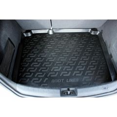 Tapis De Coffre Caoutchouc Premium Compatible Avec Seat Leon 2005-2012, Protection pour Le Transport, Bord Haut, Antidérapant, Inodore, Toutes Saisons
