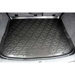 Tapis De Coffre Caoutchouc Premium Compatible Avec Volkswagen Tiguan 1 2007-2015, Protection pour Le Transport, Bord Haut, Antidérapant, Inodore, Toutes Saisons