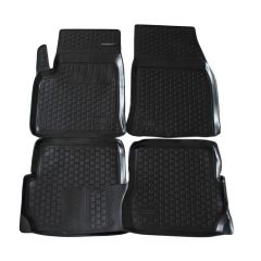 Tapis De Sol En Caoutchouc 3D Exclusive Compatible Avec Ford FUSION 2002-2005, Système de Fixation, Bord Haut, Inodore, Noir, Antidérapant, Toutes Saisons