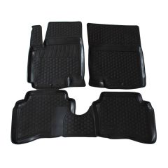 Tapis De Sol En Caoutchouc 3D Exclusive Compatible Avec Hyundai I20 2009-2014, Système de Fixation, Bord Haut, Inodore, Noir, Antidérapant, Toutes Saisons