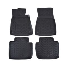 Tapis De Sol En Caoutchouc 3D Exclusive Compatible Avec Lexus Gs 300 2WD 2005-2011, Système de Fixation, Bord Haut, Inodore, Noir, Antidérapant, Toutes Saisons