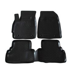 Tapis De Sol En Caoutchouc 3D Exclusive Compatible Avec Mazda TPE MAZDA CX-7 2006-2009, Système de Fixation, Bord Haut, Inodore, Noir, Antidérapant, Toutes Saisons