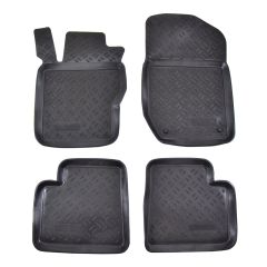 Tapis De Sol En Caoutchouc 3D Exclusive Compatible Avec Mercedes GL X164 2006-2012, Système de Fixation, Bord Haut, Inodore, Noir, Antidérapant, Toutes Saisons