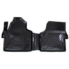 Tapis De Sol En Caoutchouc 3D Exclusive Compatible Avec Mercedes Sprinter 2005-2012, Système de Fixation, Bord Haut, Inodore, Noir, Antidérapant, Toutes Saisons