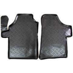 Tapis De Sol En Caoutchouc 3D Exclusive Compatible Avec Mercedes Vito Viano W639 2003-2010, Système de Fixation, Bord Haut, Inodore, Noir, Antidérapant, Toutes Saisons