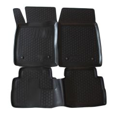 Tapis De Sol En Caoutchouc 3D Exclusive Compatible Avec Opel Vectra C 4P. Berlina 2002-2008, Système de Fixation, Bord Haut, Inodore, Noir, Antidérapant, Toutes Saisons